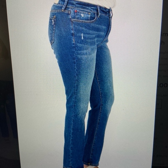 Slink Jeans curvy Nylah denim high rise straight jeans size 14 - Picture 2 of 12